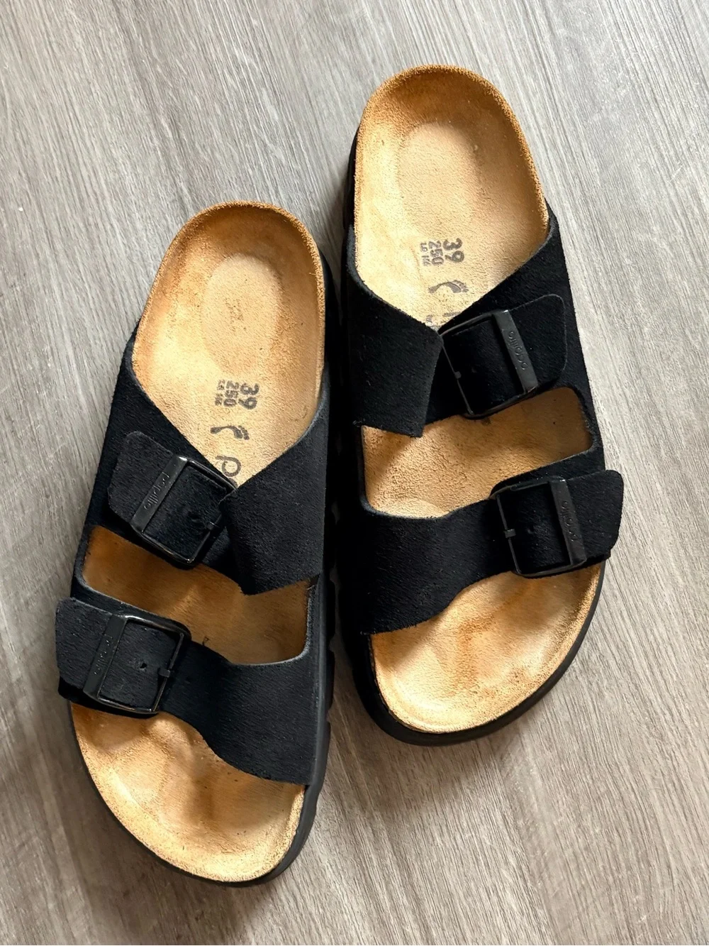 Birkenstock Arizona Chunky in Black Suede - Picture 2 of 9